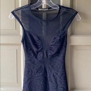 Arden B black bodycon dress with mesh size XS